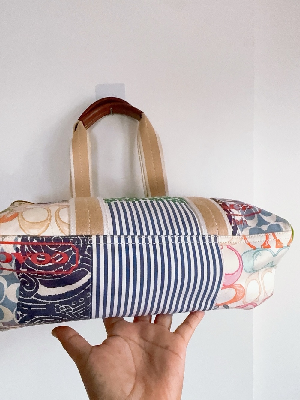 Coach Purse Vintage Hamptons Weekend Patchwork - Picture 5 of 14